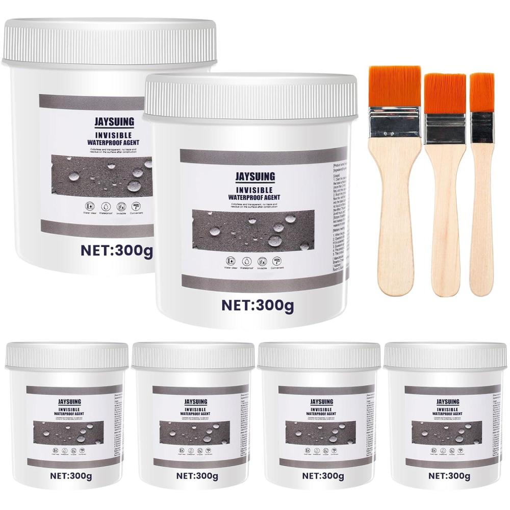image:image64 OZ 1800g Jaysuing Invisible Waterproof Agent Waterproof Sealant Transparent Rainproof Coating WaterResistant AntiLeakage Agent Transparent Repairing Leak WaterResistant Adhesive64OZ